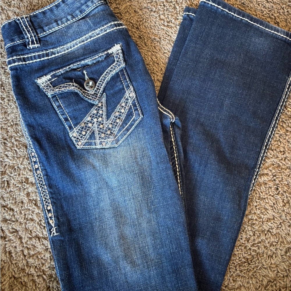 Rock & Roll Cowgirl Blue Boot Cut Jeans